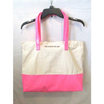 VICTORIA&#039;S SECRET Canvas Tote/ Beach Bag/ Purse TwoTone Limited Edition Neon