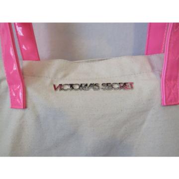 VICTORIA&#039;S SECRET Canvas Tote/ Beach Bag/ Purse TwoTone Limited Edition Neon