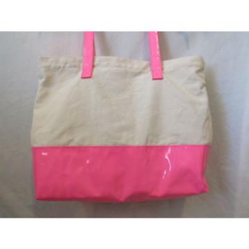 VICTORIA&#039;S SECRET Canvas Tote/ Beach Bag/ Purse TwoTone Limited Edition Neon