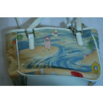 PURSE Womens FOSSIL Somerset Satchel Print Summer Beach shoulder bag NWT