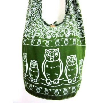 OWL BAG SLING SHOULDER ADVENTURE YOGA BEACH HOBO LARGE CROSSBODY SCHOOL GREEN 9