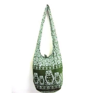 OWL BAG SLING SHOULDER ADVENTURE YOGA BEACH HOBO LARGE CROSSBODY SCHOOL GREEN 9