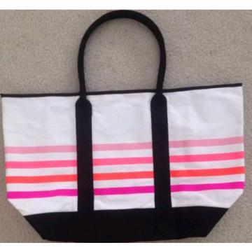 New 2016 Victoria&#039;s Secret Sunkissed Beach Tote Bag Pink And White Striped