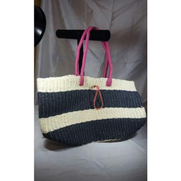 Old Navy Cream Blue Beach Large Shoulder Handbag Bag