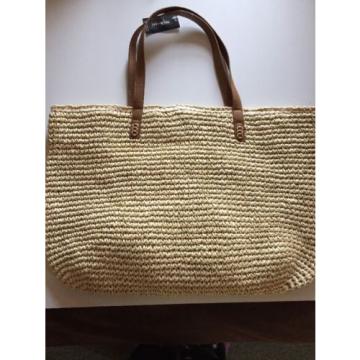 Style &amp; Co. Straw Beach Shoulder Bag Purse Tote HELLO SUMMER CUTE