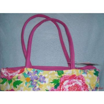 Yellow Beach Bag Large Floral Waterproof Tote Reuseable Shopping Diaper Bag