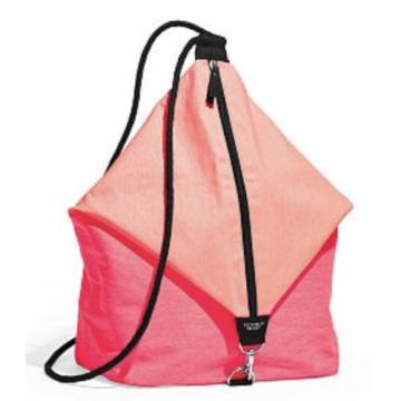 VICTORIA&#039;S SECRET PINK SLING BAG BEACH BACKPACK TOTE CANVAS PURSE SHOULDER SWIM