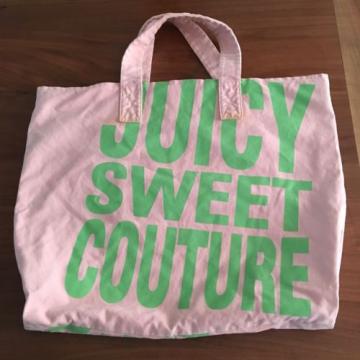 Juicy Couture Beach Bag Light Pink And Green (stains)