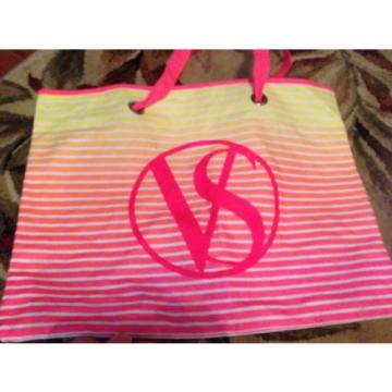 lot of 3 victorias secret  Canvas/ vinyl Handbag Beach Bag book  bag Tote