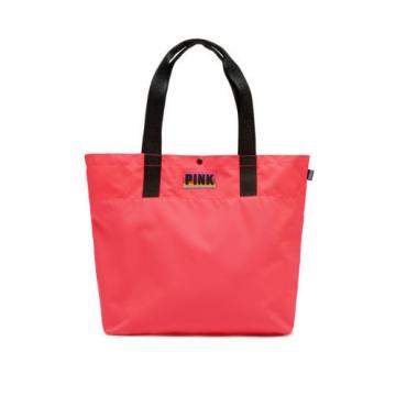 Victoria&#039;s Secret PINK Tote / Gym Bag / Beach Bag *N w/o T* Snap *Neon Coral*