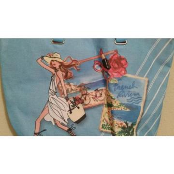 NWOT Lancome Blue Large Tote Bag French Riviera Beach Bag