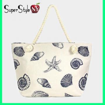 Starfish Seashell Fashion Canvas Tote Design Beachbag Summer Bag