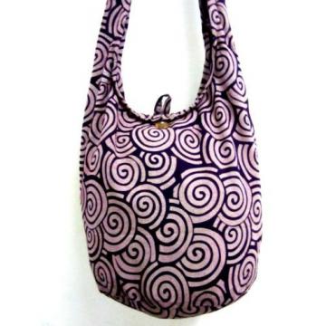 SUMMER BAG SLING SHOULDER BOHO GYPSY SCHOOL HOBO PURPLE BEACH PURSE SPIRAL TRIP