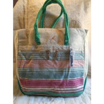 NWT KANGOL Ladies Women&#039;s Tote Purse Beach Bag Large Multi Color 15&#034; Tall X 14&#034;