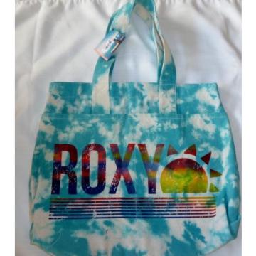 Roxy Canvas ExLarge Beach Bookbag Blue Shoulder Bag Tote 20&#034; L 16&#034; H 5 Depth