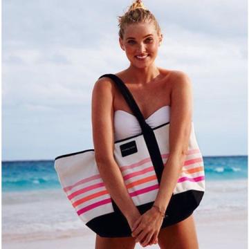 NEW Spring 2016 Victorias Secret Sunkissed Beach Tote Bag, Multi Striped; $50