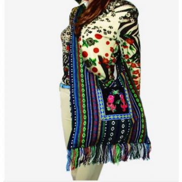 Peruvian banjara Style Shoulder Bag Embroidered Picnic Beach Woman Sling Casual