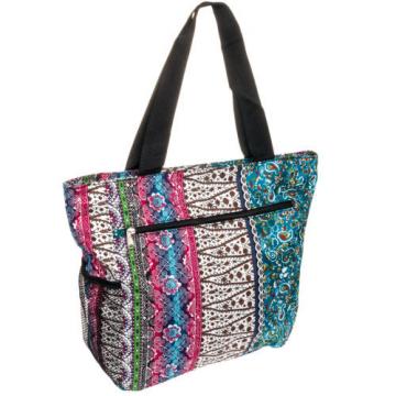 SILVERHOOKS NEW Womens Boho Patchwork Beach Tote Bag