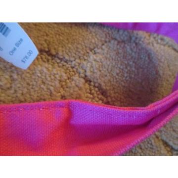 PRETTY VICTORIA&#039;S SECRET PINK STRIPE LARG CANVAS BEACH BAG LQQK!