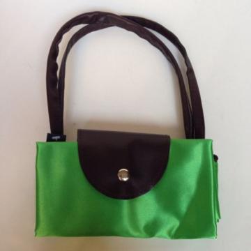 Nylon Zipper Tote Beach Travel Carry On Bag Pliage Style Small Green