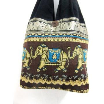 CX01 SHOULDER SLING BAG ELEPHANT NEW TRAVEL MONK BROWN THAI BEACH HOBO SCHOOL