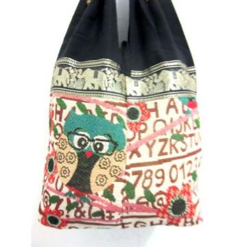 WOW! SHOULDER SLING BAG OWL NEW TRIP MONK LADY THAI BEACH HOBO SCHOLAR BOHO