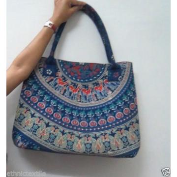 Indian Handmade Ladies Mandala Shopping Shoulder Beach Handbags Cotton Tote Bag