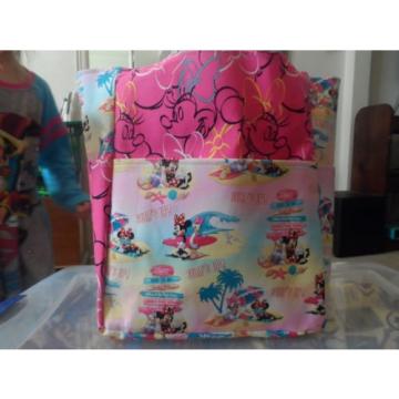 minnie mouse daisy duck disney beach summer large purse/diaper bag handmade