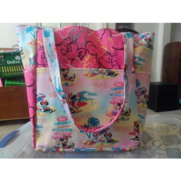 minnie mouse daisy duck disney beach summer large purse/diaper bag handmade