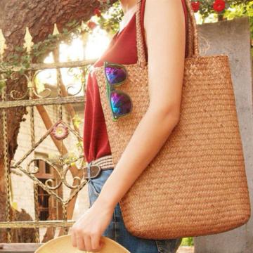 Summer Tote Woven Bag Shoulder Bag Pastoral Straw Beach Bag Handbags