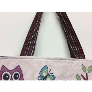 Women&#039;s Canvas Shopping Bag Owls Canvas Tote Bag Shoulder Canvas Bag, Beach Bag