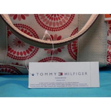 NEW TOMMY HILFIGER BIKINI BEACH TOTE BAG PURSE NATURAL CANVAS/ 100% AUTHENTIC