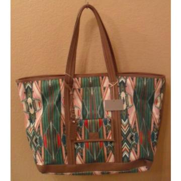 NWT ISABELLA FIORE Beach Horizon Canvas Tote Bag Handbag NEW (MAKE AN OFFER)