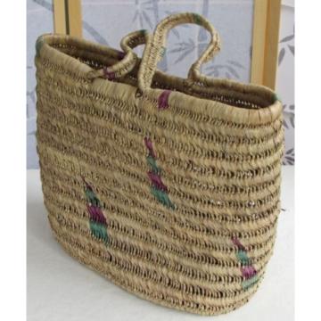 Womens High Quality Large Natural Straw Color Summer Tote Beach Bag Handbag