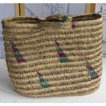 Womens High Quality Large Natural Straw Color Summer Tote Beach Bag Handbag