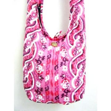 MU5 BAG SLING SHOULDER UNISEX TRIP BEACH HOBO BOHO CROSS BODY SPIRAL GYPSY PINK