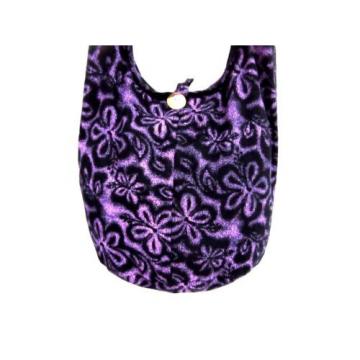 FLOWER BAG SLING GYPSY ADVENTURE UNISEX HOBO HMONG BEACH THAI SMALL PURPLE KID