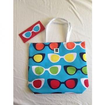 NEW Estee Lauder Lisa Perry Sunglass Pattern Logo Beach Tote Bag