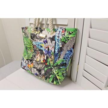 Christian Lacroix Amaryllis Rope Tote Bag Beach Jardin 20L x 14H x 5D  NWT $88