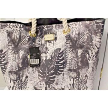 Christian Lacroix Amaryllis Rope Tote Bag Beach Black 20L x 14H x 5D  NWT $88