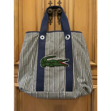 NEW RARE LACOSTE UF FLORIDA GATOR TERRY NAVY BLUE STRIPE BEACH SCHOOL BABY BAG