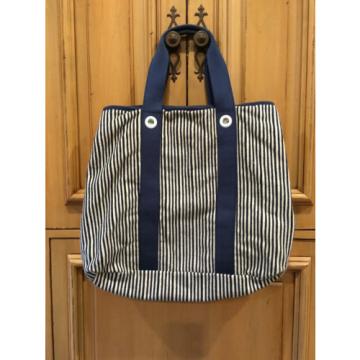 NEW RARE LACOSTE UF FLORIDA GATOR TERRY NAVY BLUE STRIPE BEACH SCHOOL BABY BAG