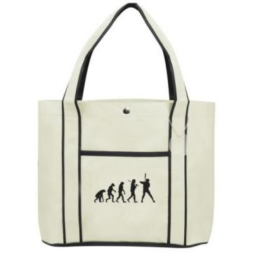 Evolution Baseball Softball   Fashion Tote Bag Shopping Beach Purse