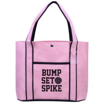 Bump Set Spike Volleyball  Fashion Tote Bag Shopping Beach Purse