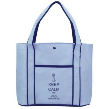 Keep Calm and Love Giraffes Fashion Tote Bag Shopping Beach Purse