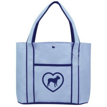 Boston Terrier Heart Fashion Tote Bag Shopping Beach Purse