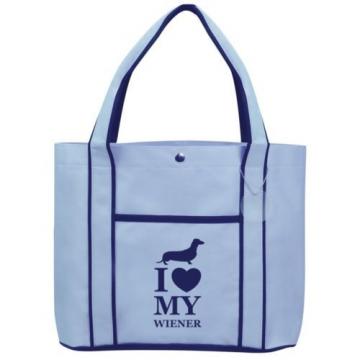 I Love My Wiener Dachshund Fashion Tote Bag Shopping Beach Purse