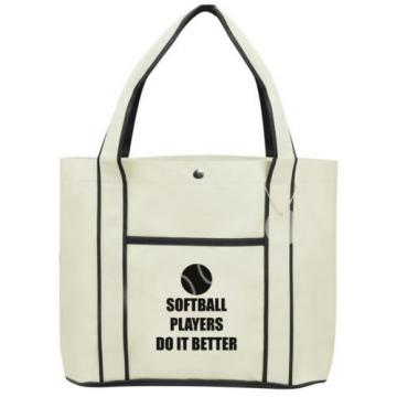 Softball Players Do It Better  Fashion Tote Bag Shopping Beach Purse