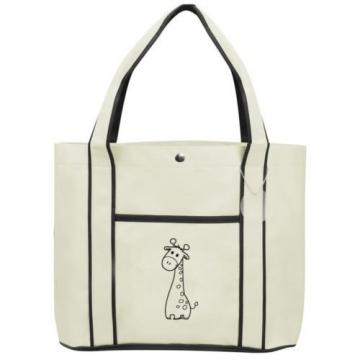 Cute Giraffe Fashion Tote Bag Shopping Beach Purse