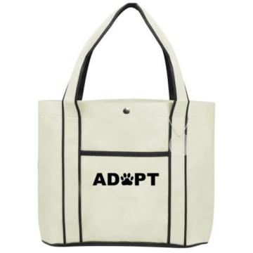 Adopt Paw Print Fashion Tote Bag Shopping Beach Purse